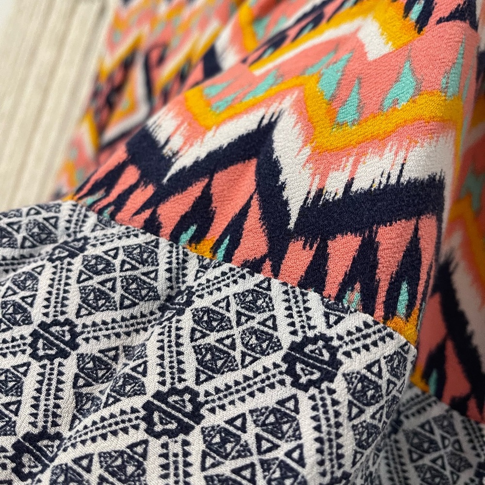 Xhilaration Boho Flowy Beachy Mini Skirt Sz L - Picture 4 of 7